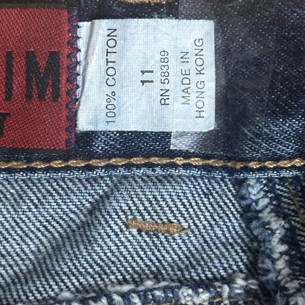 Lawman Women's High Rise Slim Fit Western Blue Denim Jeans - Size 11 ( 28X31 ) - Picture 8 of 9